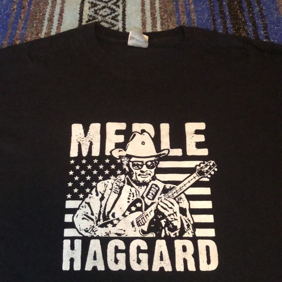 Merle Haggard Y2K Concert Tee Shirt - Picture 2 of 11